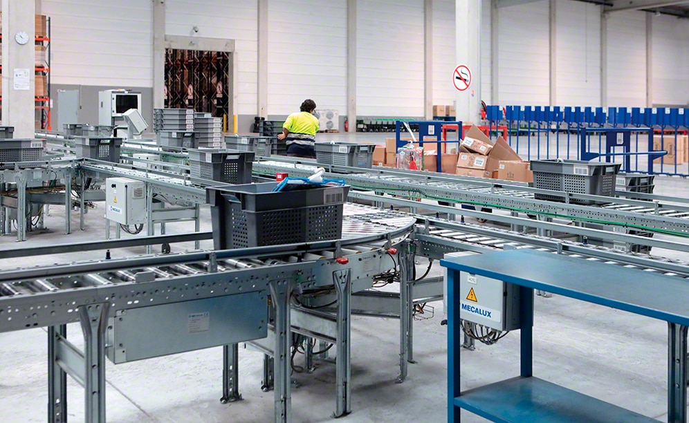 The installation has pallet racking, as well as a sorting and order consolidation area that streamline operations being carried out
