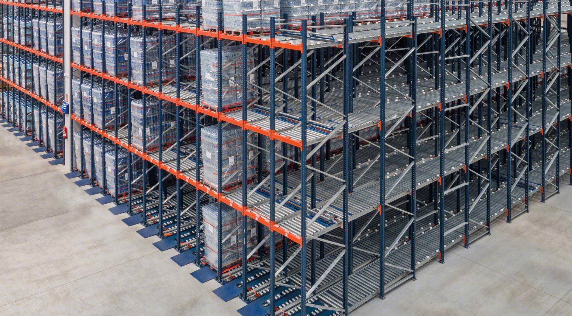 Live Pallet Racking FIFO Pallet Live Storage Mecalux