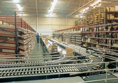 Warehouse for a CD distribution company