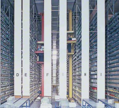 Warehouse for an electronic components manufacturer.