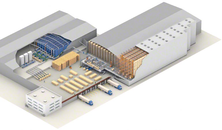 The design of a central warehouse