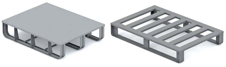 Metal pallets are widely used in the automotive and metal works sectors.