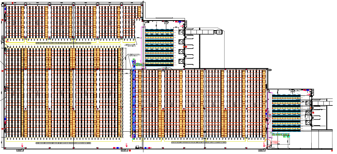 Semi-automatic Pallet Shuttle system featured in the Alainé logistics centre