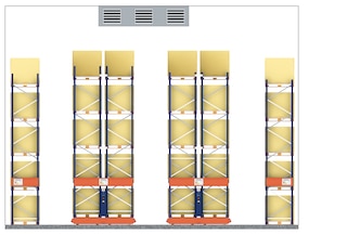 Two freezer stores of Euroambrosías in Madrid with Movirack mobile pallet racks