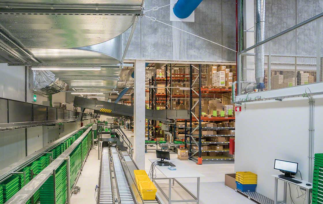 In pharma logistics, picking is often automated with 'product-to-person' solutions