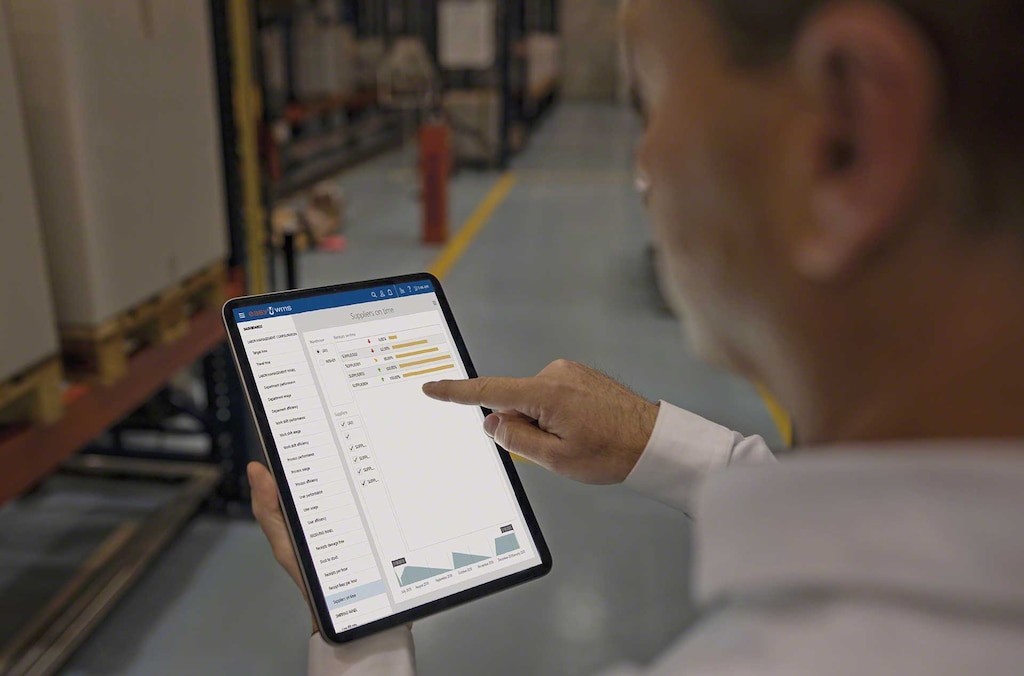 The Easy WMS Supply Chain Analytics module makes it possible to identify future inefficiencies in the supply chain