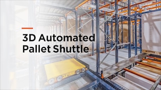 How does the 3D Automated Pallet Shuttle work?