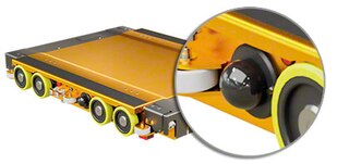 The 3D shuttle’s antenna allows the shuttle vehicles to receive instructions sent by the system’s software The 3D shuttle’s antenna allows the shuttle vehicles to receive instructions sent by the system’s software