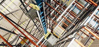 Lifts move the shuttles cars between levels