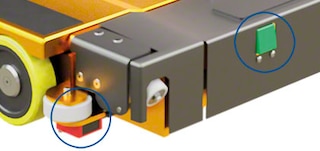 The 3D shuttle’s sensors allow for precise, efficient operations