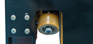 The 4-Way Pallet Shuttle includes 4 aisle guide wheels