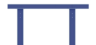 Portal ties give cantilever racking greater stability Portal ties give cantilever racking greater stability