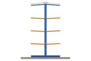 Cantilever systems can be installed with a roof for outdoor use