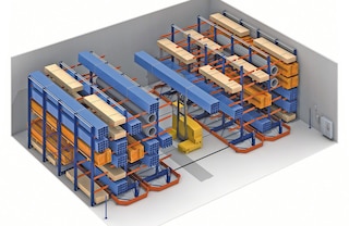 Mobile cantilever racking is a very practical solution for warehouses with space constraints Mobile cantilever racking is a very practical solution for warehouses with space constraints