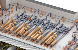 Electric monorail systems are ideal for supplying preload channels in shipping areas