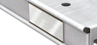 Magnetic label holders identify products and levels Magnetic label holders identify products and levels