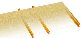 Double-deep chipboard shelving is used in very deep levels Double-deep chipboard shelving is used in very deep levels