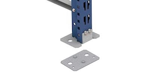 Shims are used for racks installed on irregular floor surfaces