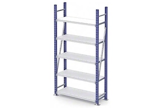M7 racks with levels formed by shelves and supports M7 racks with levels formed by shelves and supports