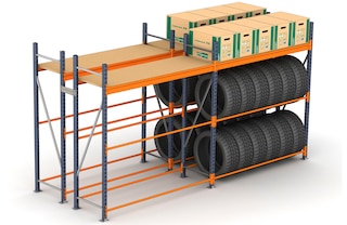 A single heavy duty shelving unit can be configured for different applications