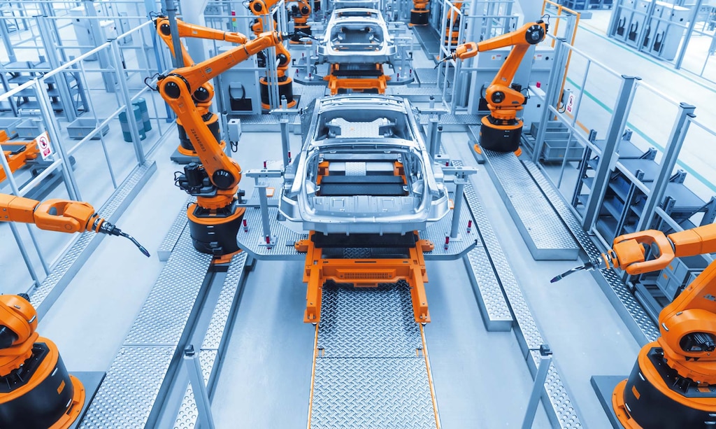 Collaborative robots (cobots) work alongside humans to enhance productivity