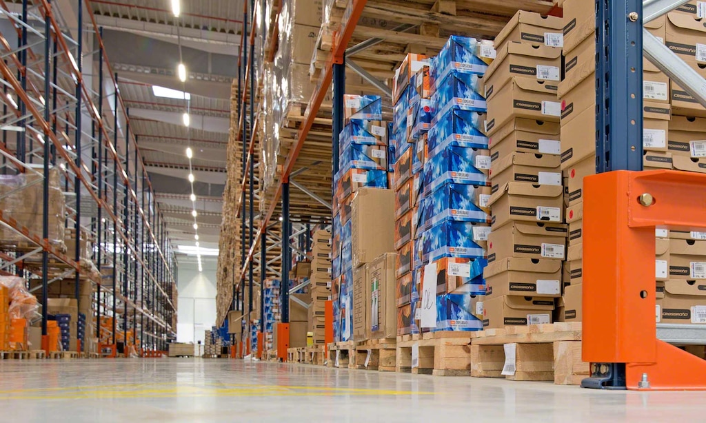 Warehouse with pallet racks for Sportisimo in Ostrava, Czech Republic