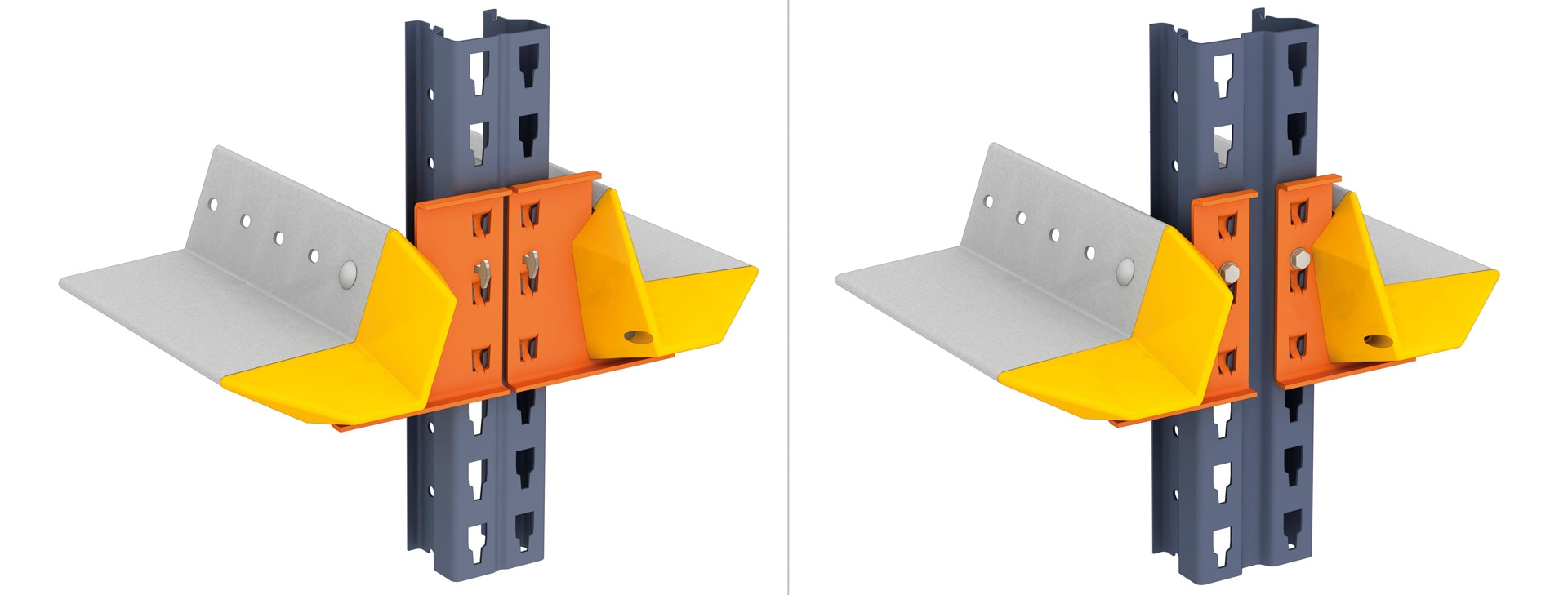 These pallet centraliser are used to guide the handling equipment in the loading and unloading of goods 