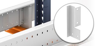 Pallet Shuttle racking internal rail support