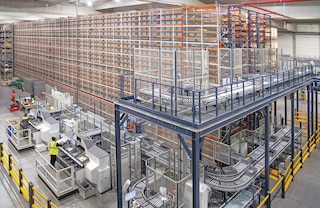 The Shuttle System racking maximises storage capacity