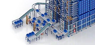 Standard pick stations adapt to each warehouse Shuttle System