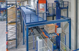 Vertical lift conveyors connect different floors