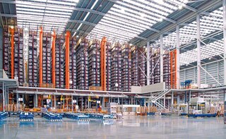 Warehouse of ceramics sector leader Porcelanosa Group in Vila-real, Spain