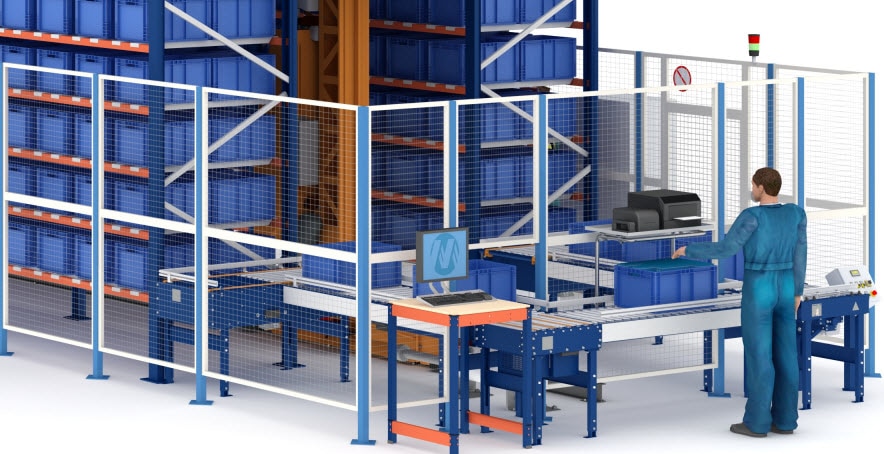 Airgrup's automated warehouse for boxes with capacity for 3,852 boxes
