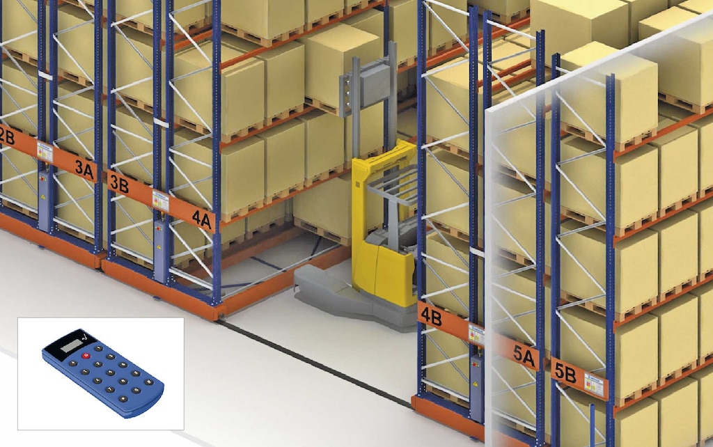 Movirack mobile racking will maximise the warehouse surface area