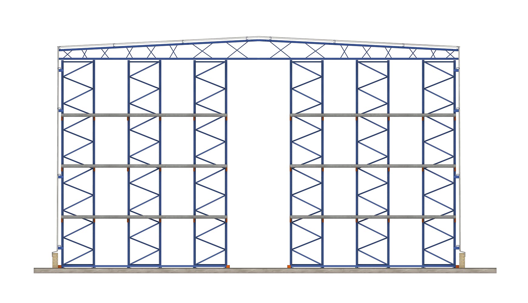 Clad-rack warehouses