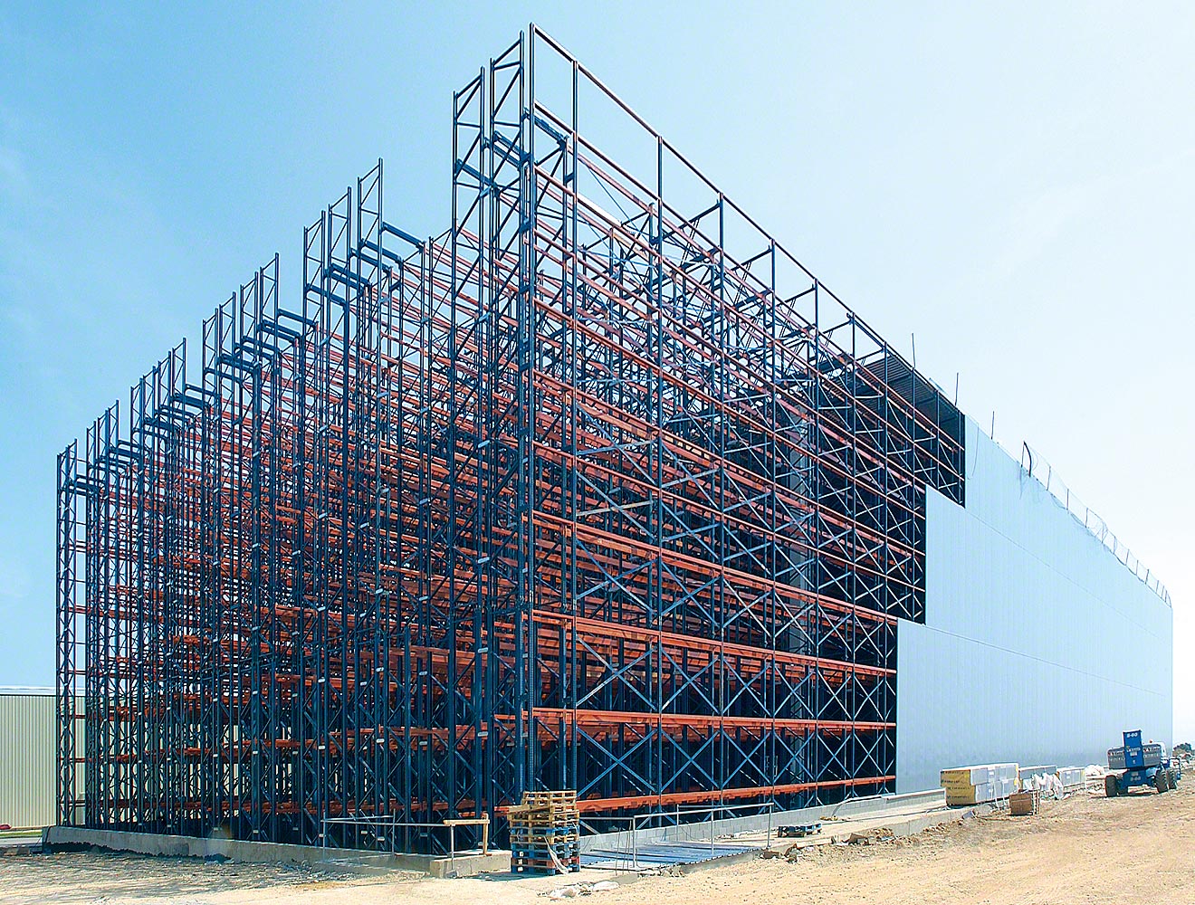 Clad-rack warehouses