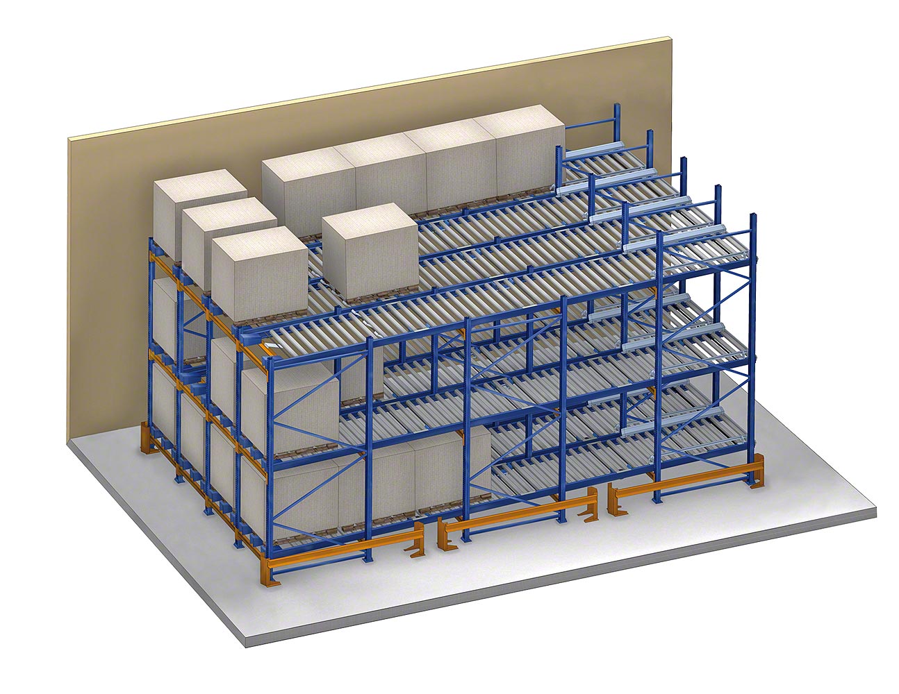 Live pallet racking