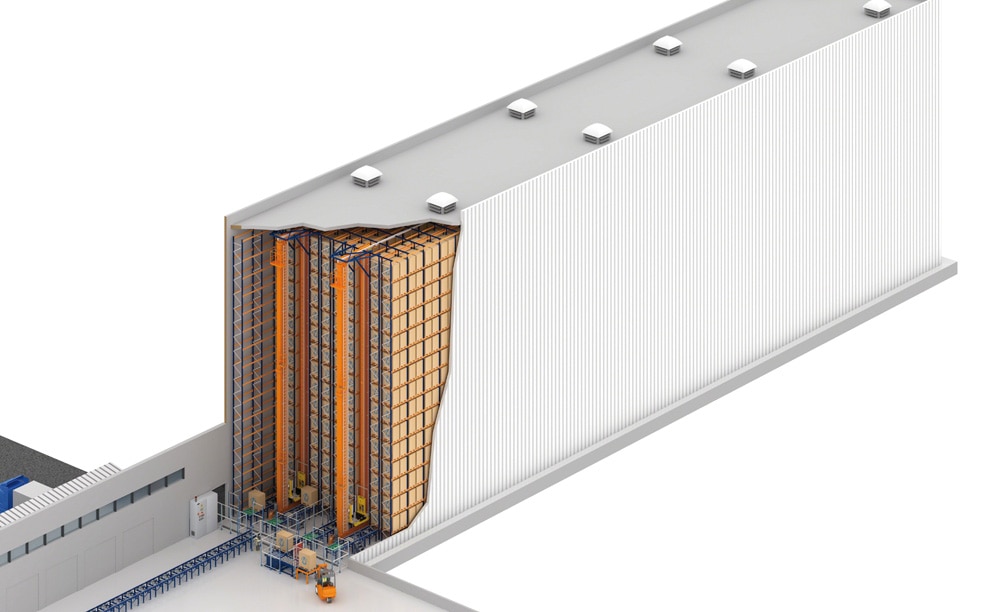 A 20 metre high clad-rack automated warehouse for the Brazilian pharmaceutical company Novamed A 20 metre high clad-rack automated warehouse for the Brazilian pharmaceutical company Novamed