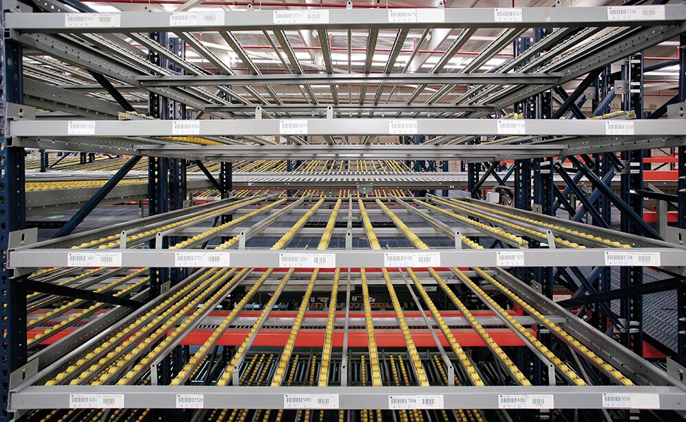 This ‘product-to-person’ picking system eliminates the times used in trips and improves both productivity and quality of picking